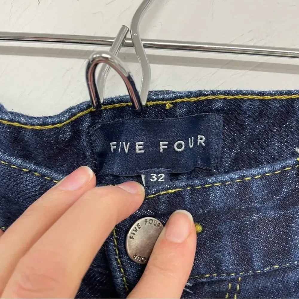 Five Four Mens Dark Wash Straight Leg Jeans Womens 32 Blue Denim Casual Fall